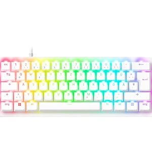 Razer Huntsman V3 Pro Mini, Bela, RGB, PBT, Analogna stikala Gen2, SLO g.