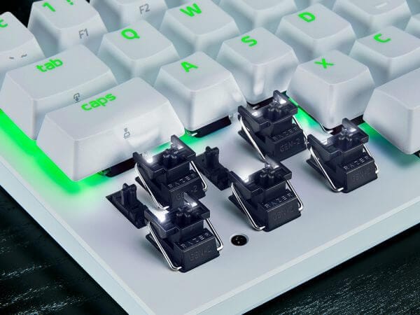 Razer Huntsman V3 Pro Mini, Bela, RGB, PBT, Analogna stikala Gen2, SLO g. - Image 6
