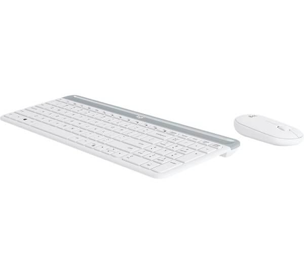 in miška Logitech Slim Wireless Combo MK470, bela, SLO g. - Image 4