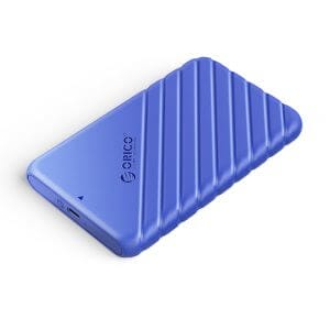 Zunanje ohišje za 2,5'' HDD/SSD, USB-C 3.1 UASP v SATA3, tool-free, modro, ORICO 25PW1C-C3