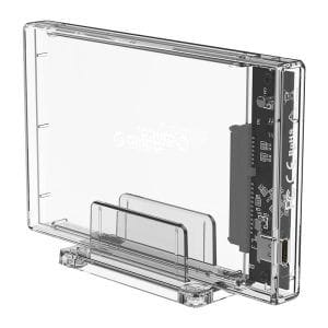Zunanje ohišje za HDD/SSD 2,5'', USB-C 3.0 UASP to SATA3, prozorno, ORICO 2159C3