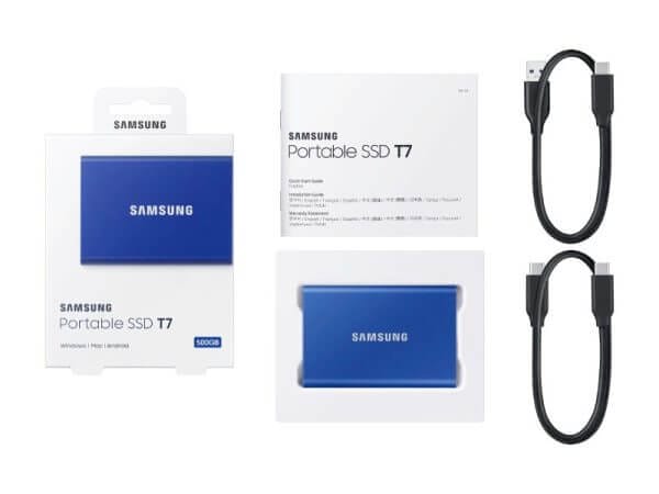 Zunanji SSD 1TB Type-C USB 3.2 Gen2 V-NAND UASP, Samsung T7, moder (MU-PC1T0H/WW) - Image 6