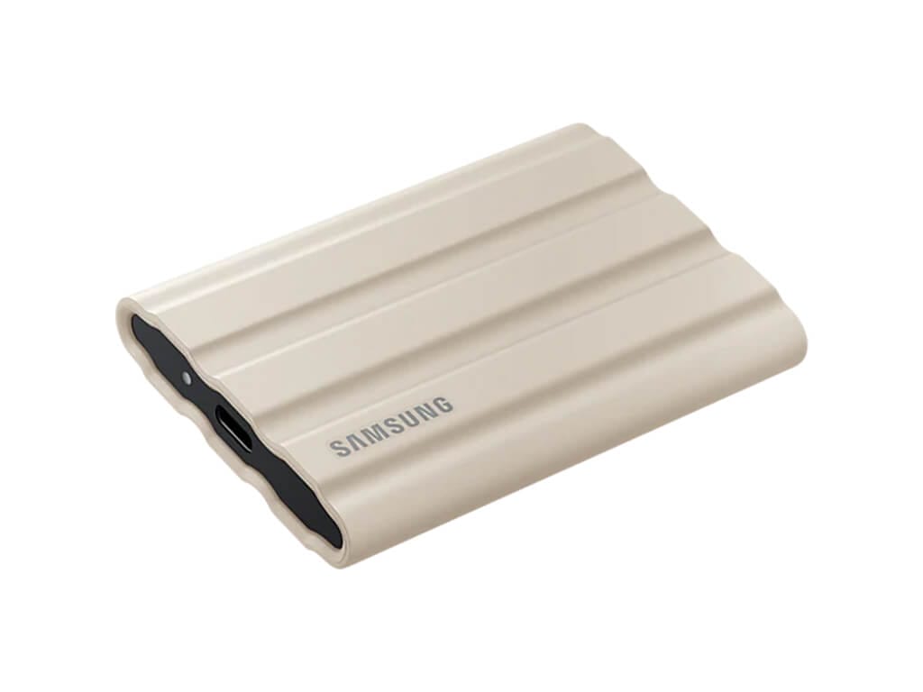 Zunanji SSD 2TB Type-C USB 3.2 Gen2 NVMe, IP65, Samsung T7 Shield, bež, MU-PE2T0K