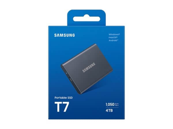 Zunanji SSD 4TB Type-C USB 3.2 Gen2 V-NAND UASP, Samsung T7, siv (MU-PC4T0T/WW) - Image 5