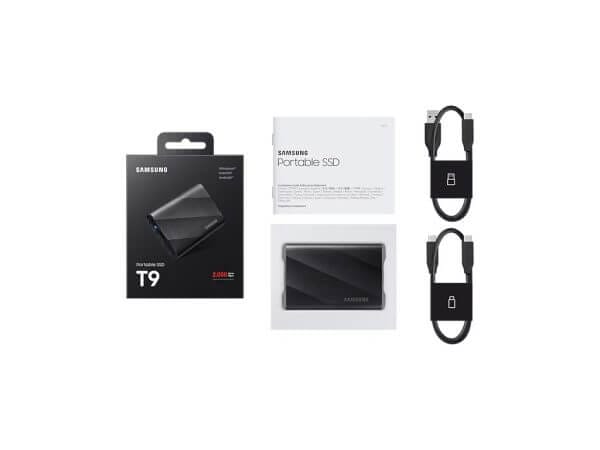 Zunanji SSD 1TB Type-C USB 3.2 Gen2x2 V-NAND UASP, Samsung T9, črn (MU-PG1T0B/EU) - Image 8
