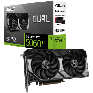 ASUS Dual GeForce RTX 5060 Ti OC Edition 16GB GDDR7 (DUAL-RTX5060TI-O16G) grafična kartica