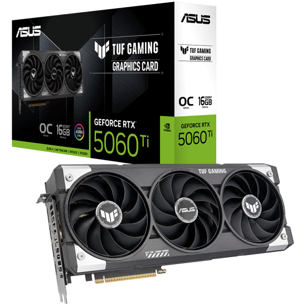ASUS TUF Gaming GeForce RTX 5060 Ti OC Edition 16GB GDDR7 (TUF-RTX5060TI-O16G-GAMING) grafična kartica