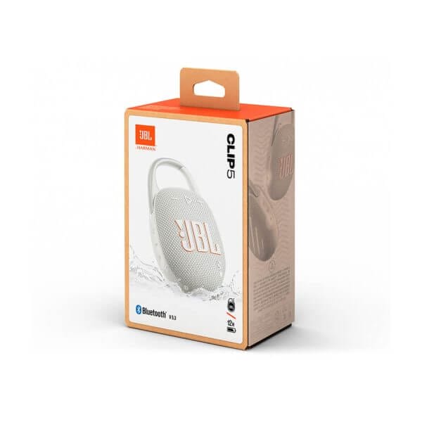 JBL CLIP 5 Bluetooth prenosni zvočnik, bel - Image 3
