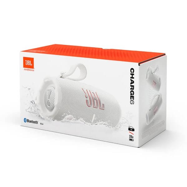 JBL Charge 6 Bluetooth prenosni zvočnik, bel - Image 4