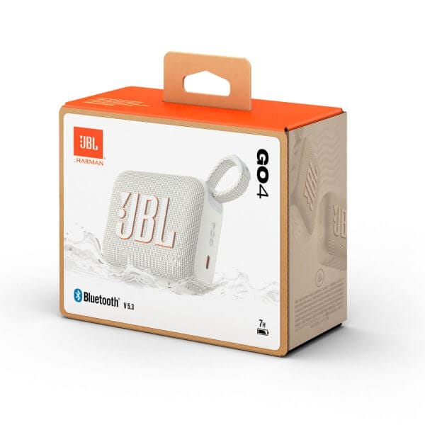 JBL GO 4 Bluetooth prenosni zvočnik, bel - Image 3