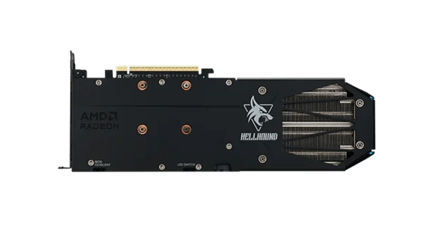 PowerColor Hellhound RX 9060 XT 16GB Backplate
