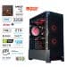 Gaming Računalnik Računalnik MEGA MT S8 R7-7700X/RTX5070/32GB-DDR5/2TB-4.0/750W/Brez OS/črna RGB + Estetski napajalni kabli [Rdeča / Črna]