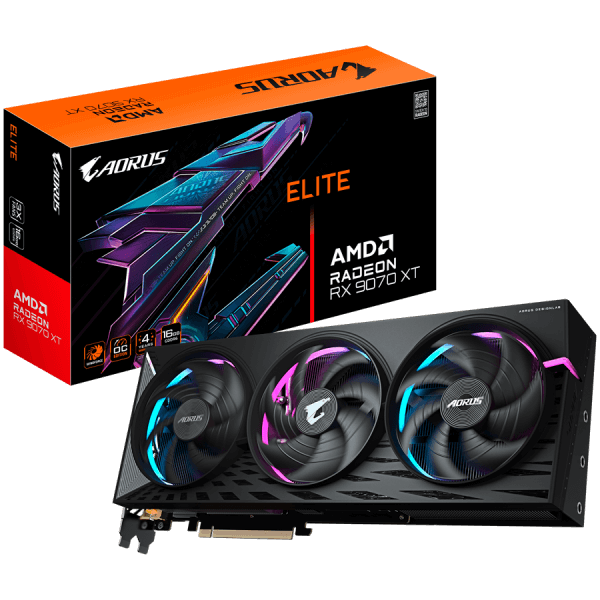 GIGABYTE AORUS Radeon RX 9070 XT ELITE 16G GDDR6 grafična kartica