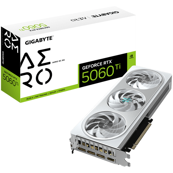 GIGABYTE GeForce RTX 5060 Ti AERO OC 8G GDDR7 grafična kartica