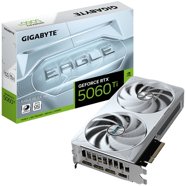 GIGABYTE GeForce RTX 5060 Ti EAGLE OC ICE 8G GDDR7 grafična kartica