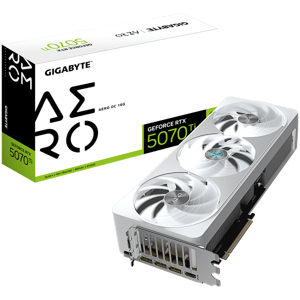 GIGABYTE GeForce RTX 5070 Ti AERO OC 16G GDDR7 grafična kartica