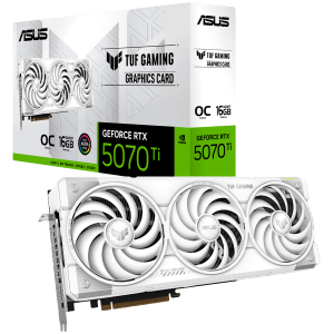 [TUF-RTX5070TI-O16G-WHITE-GAMING] ASUS TUF Gaming GeForce RTX 5070 Ti White OC Edition 16GB GDDR7 256-bit 2x HDMI 3x DP