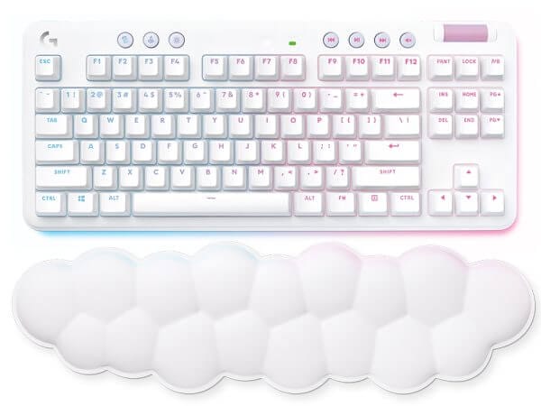 Logitech G715 TKL Wireless, Tactile, RGB, Bluetooth, bela, SLO g.