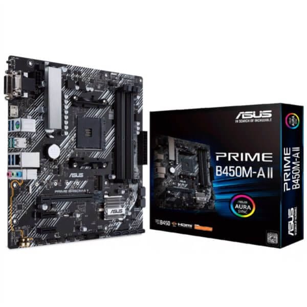 Osnovna plošča AM4 Asus PRIME B450M-A II microATX 1xVGA 1xDVI-D HDMI