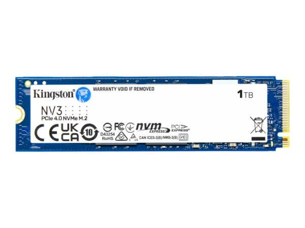 SSD 1TB M.2 80mm PCI-e 4.0 x4 NVMe, Kingston NV3 (SNV3S/1000G)
