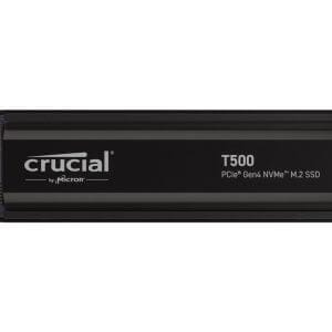 SSD 2TB M.2 80mm PCI-e 4.0 x4 NVMe, CRUCIAL T500 Heatsink (CT2000T500SSD5)