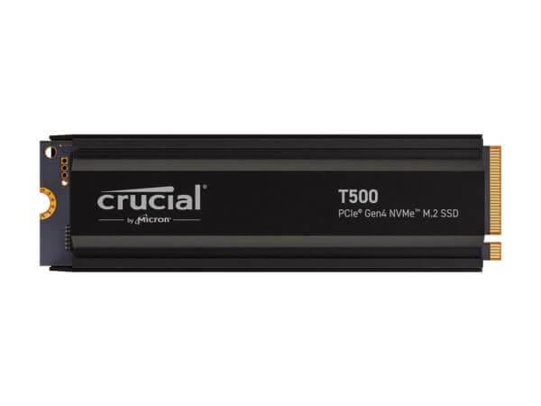 SSD 2TB M.2 80mm PCI-e 4.0 x4 NVMe, CRUCIAL T500 Heatsink (CT2000T500SSD5)