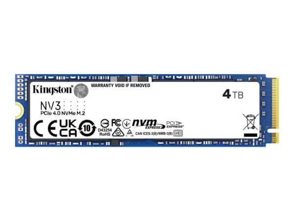 SSD 4TB M.2 80mm PCI-e 4.0 x4 NVMe, Kingston NV3 (SNV3S/4000G)